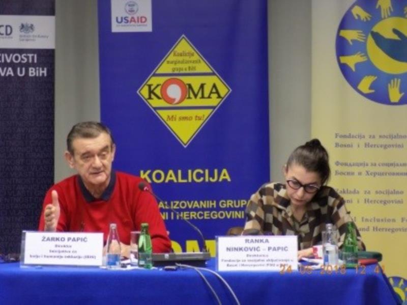 Održan Okrugli sto „Analiza i monitoring stanja i prioritetnih problema u oblasti ljudska prava-marginalizovane grupe u BiH“, Sarajevo, 24.05.2018.godine
